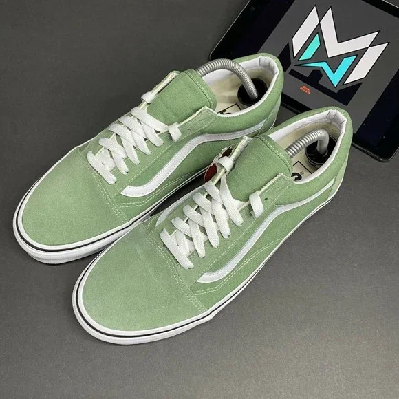 Vans Old Skool Shale Green White VN0A3WKT4G6 Men’s Sizes VTG Vintage Rare - Picture 9 of 12